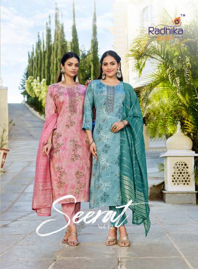 SEERAT VOL 12 BY  RADHIKA LIFESTYLE DESIGNER EMBROIDERY SALWAR SUIT WHOLESALER IN INDIA
